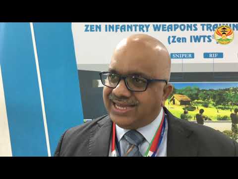 Prime Minister Narendra Modi fires Zen Technologies' Simulator Rifle at DEFEXPO 2020