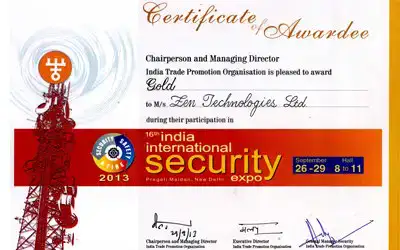 Best exhibitor-Gold award